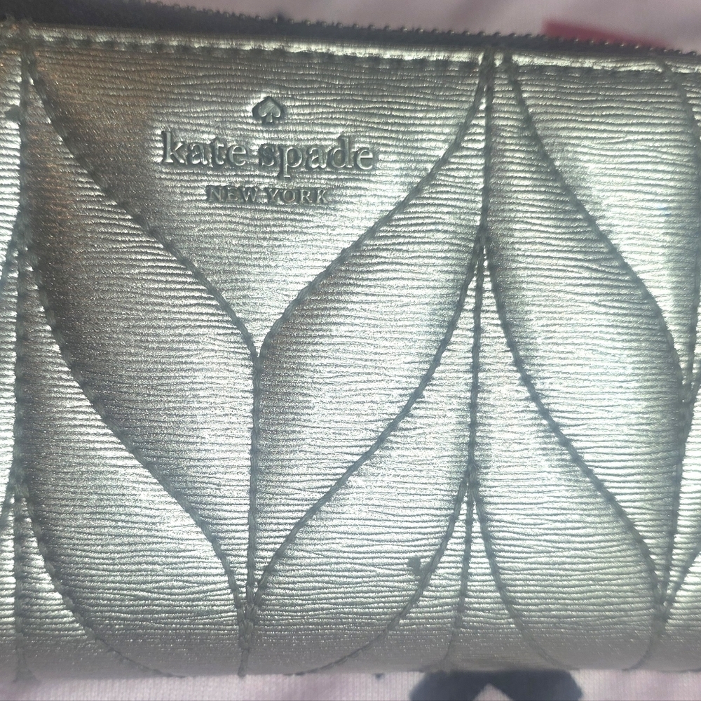 Kate Spade Metallic Quilted Wallet